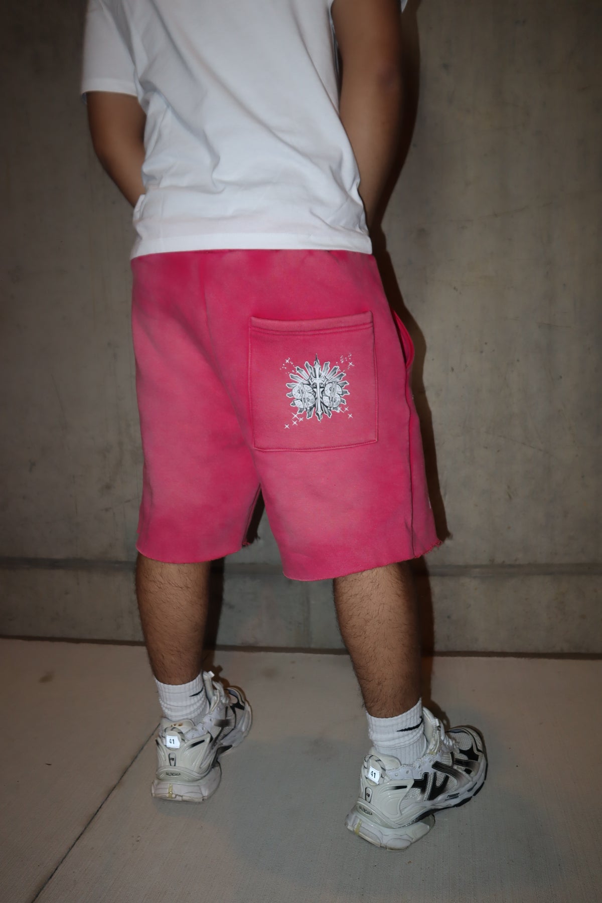 Pink Orbit Eclipse shorts